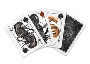 Aliens Playing Cards with Coin